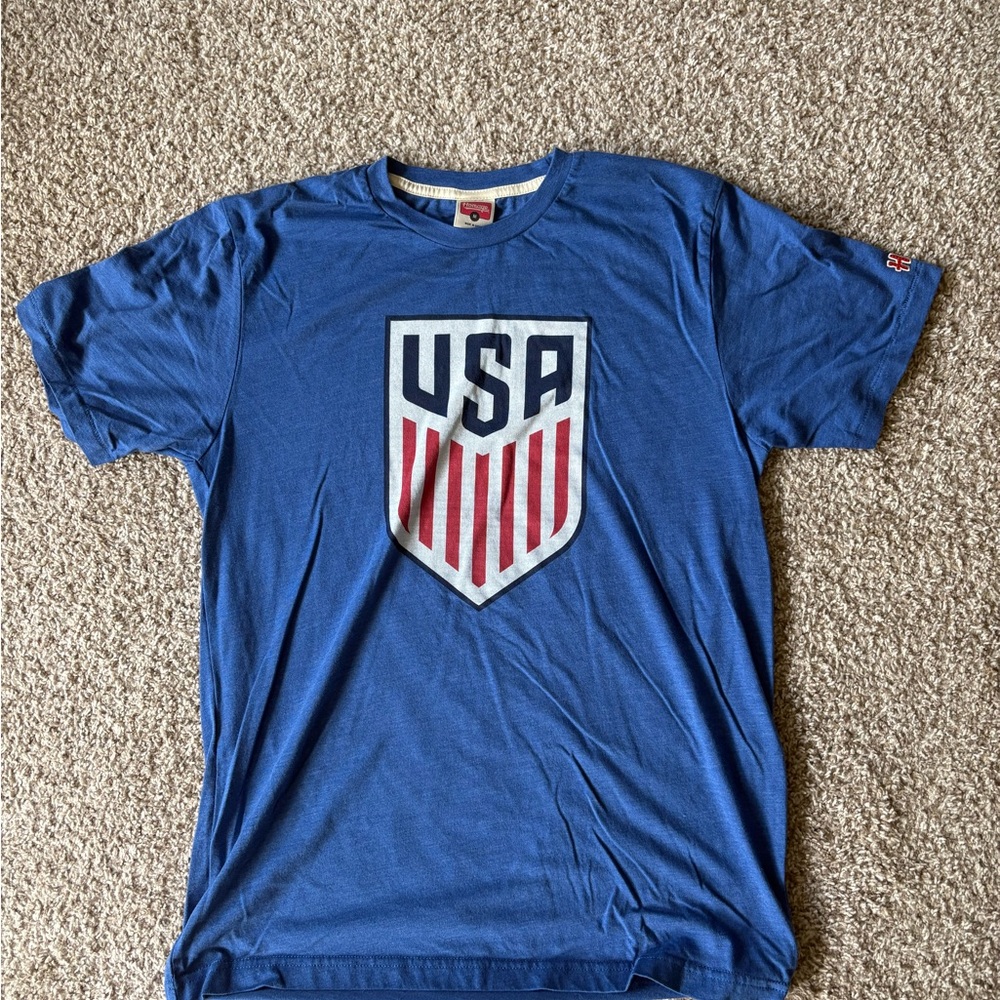 Homage Blue USA Graphic T-Shirt
